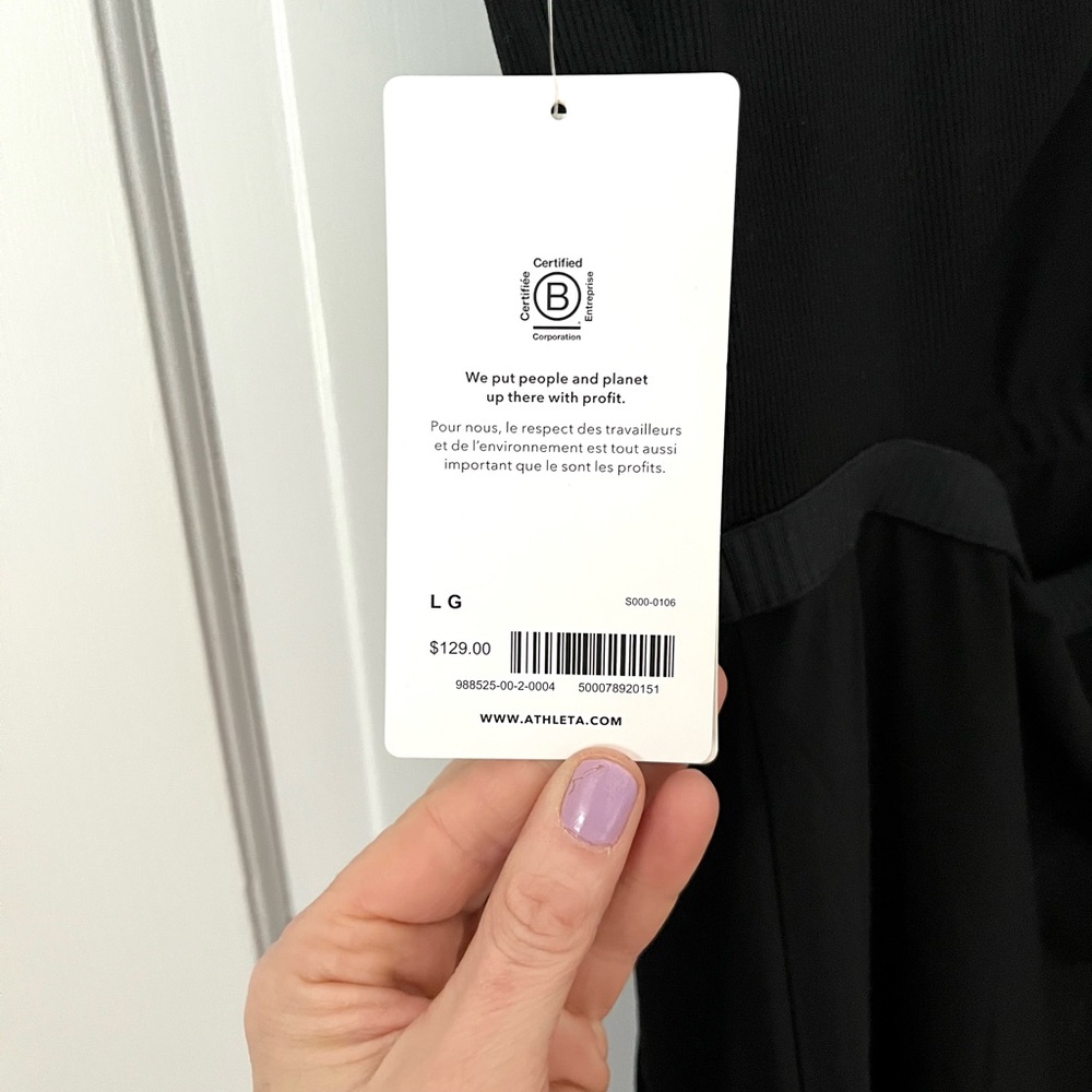 Athleta Black Midi Dress - Picture 7 of 8
